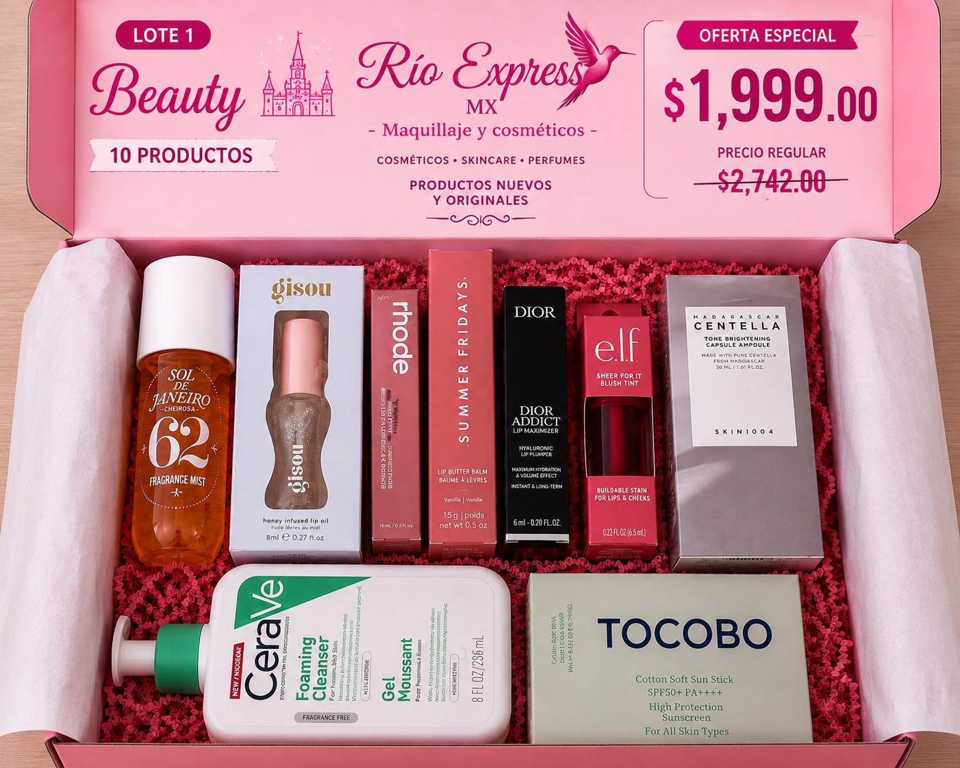 Lote 1. Beauty - 10 Productos Originales