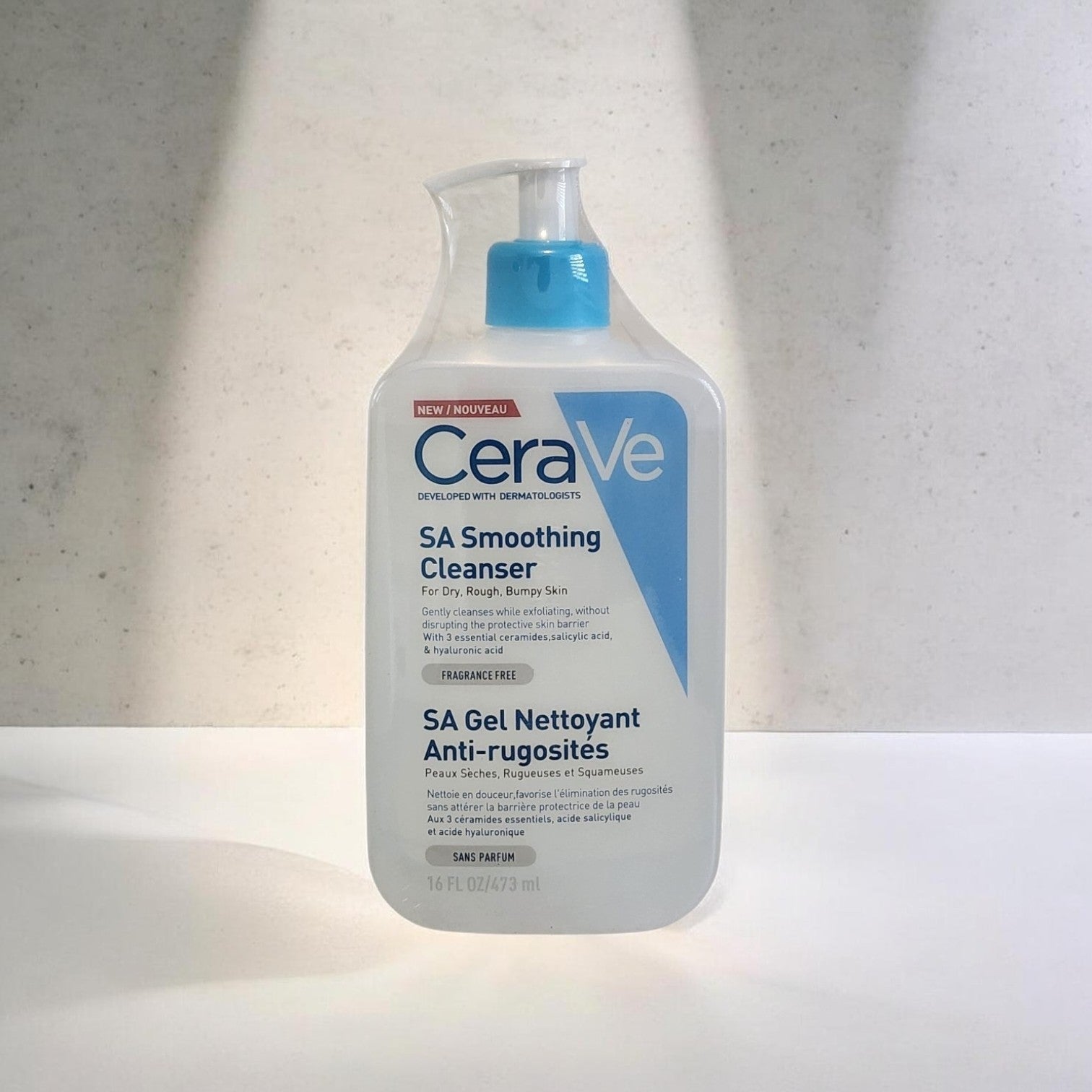 CeraVe SA Smoothing Cleanser 473 ml – Limpiador Renovador con Ácido Salicílico