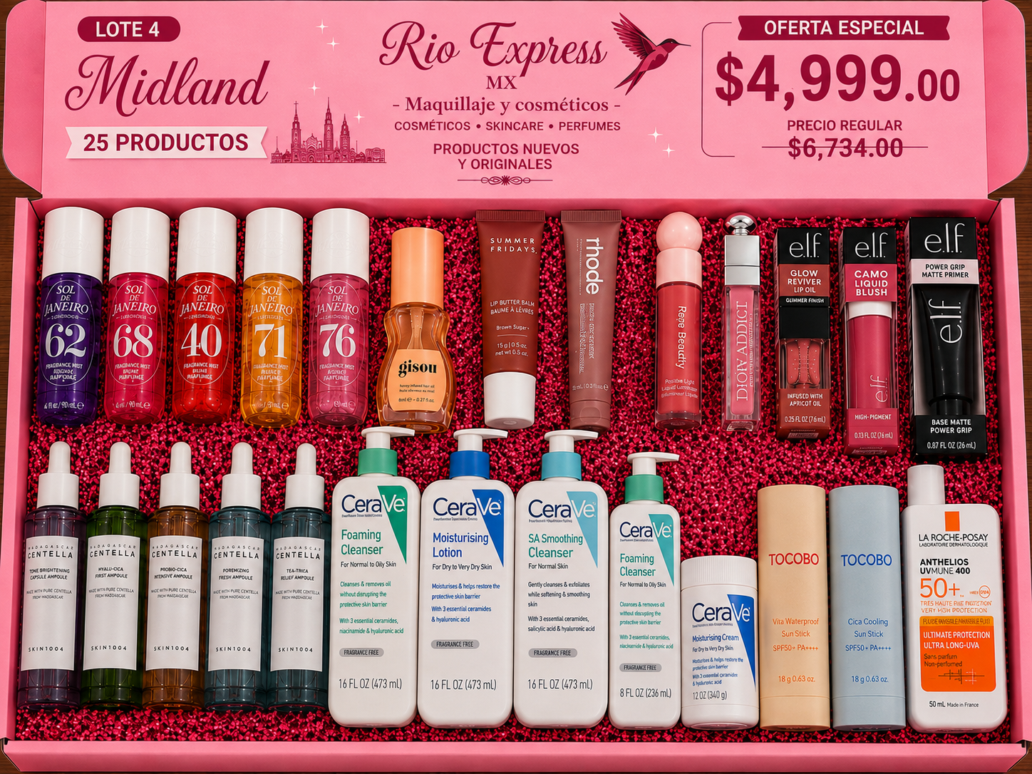 Lote 4. Midland - 25 Productos Originales