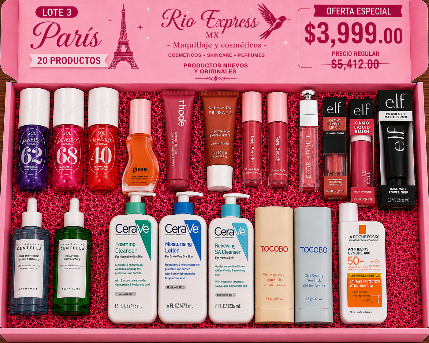 Lote 3. París – 20 Productos Originales