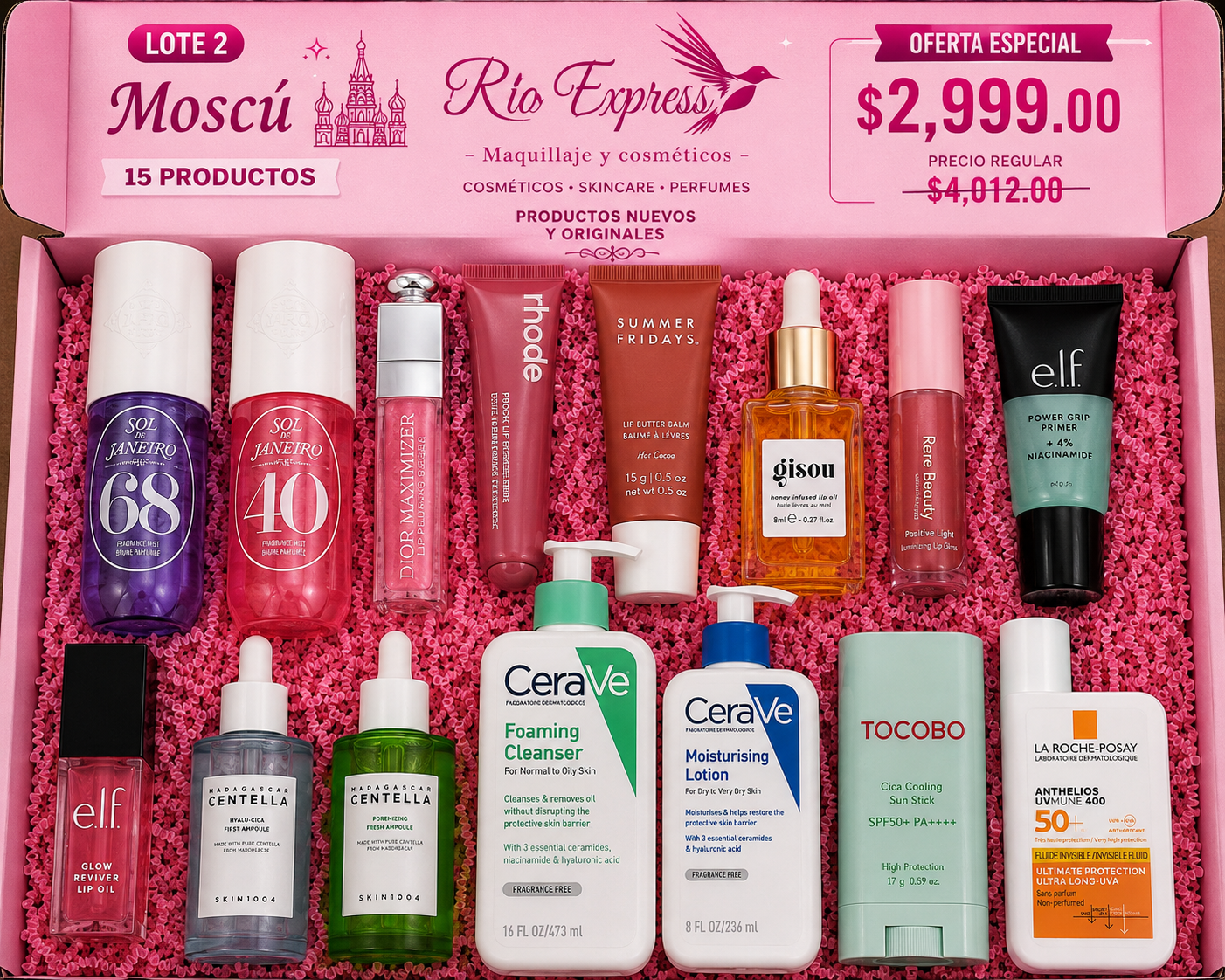 Lote 2. Moscú - 15 Productos Originales