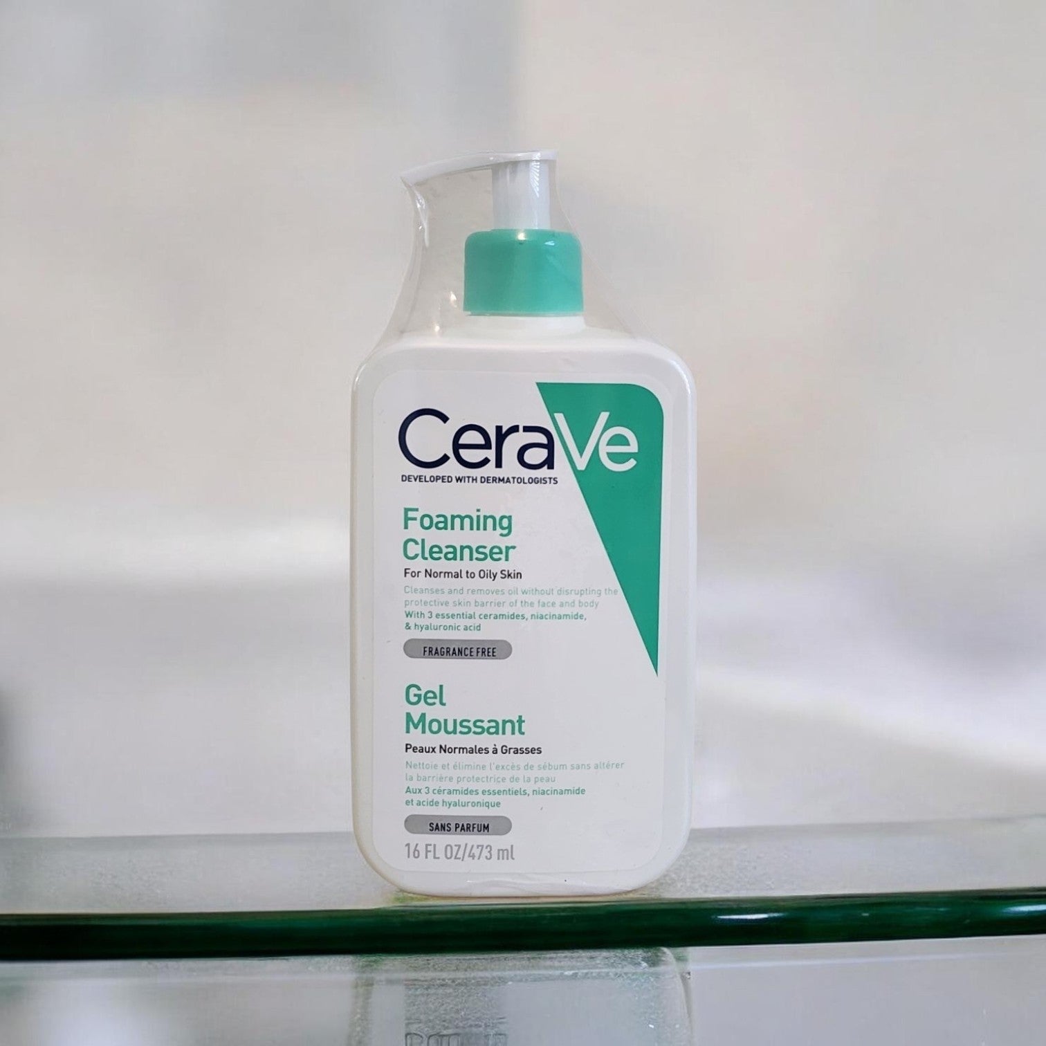 CeraVe Foaming Cleanser 473 ml – Limpiador Facial Espumoso